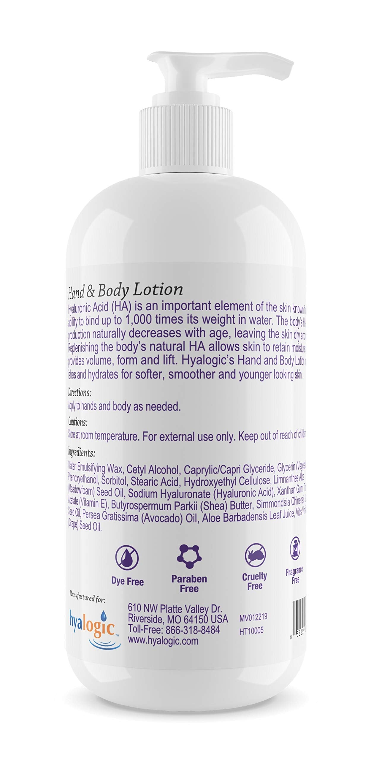 Hyalogic Episilk Hand & Body Lotion With Hyaluronic Acid Shea Butter Jojoba Oil Ha Hydrates And Nourishes Skin 10 Ounces